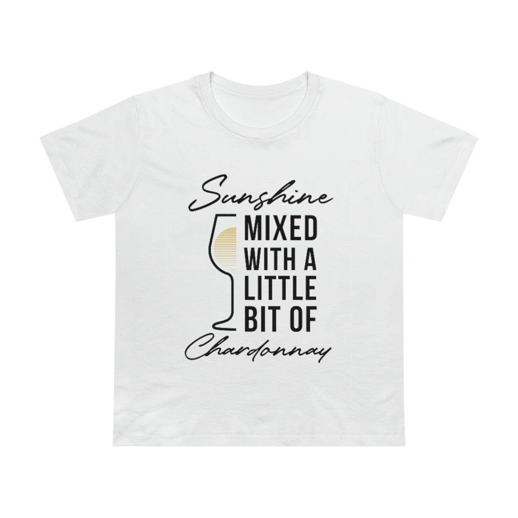 BNW.W Sunshine Chardonnay Women’s Maple Tee - Black Logo