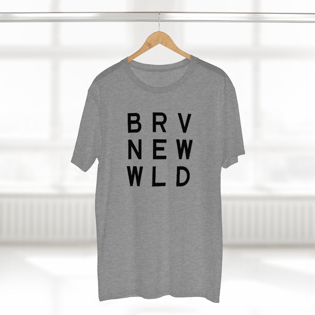 Brave Men&#39;s Staple Tee - Black Logo BraveNewWorld.Wine