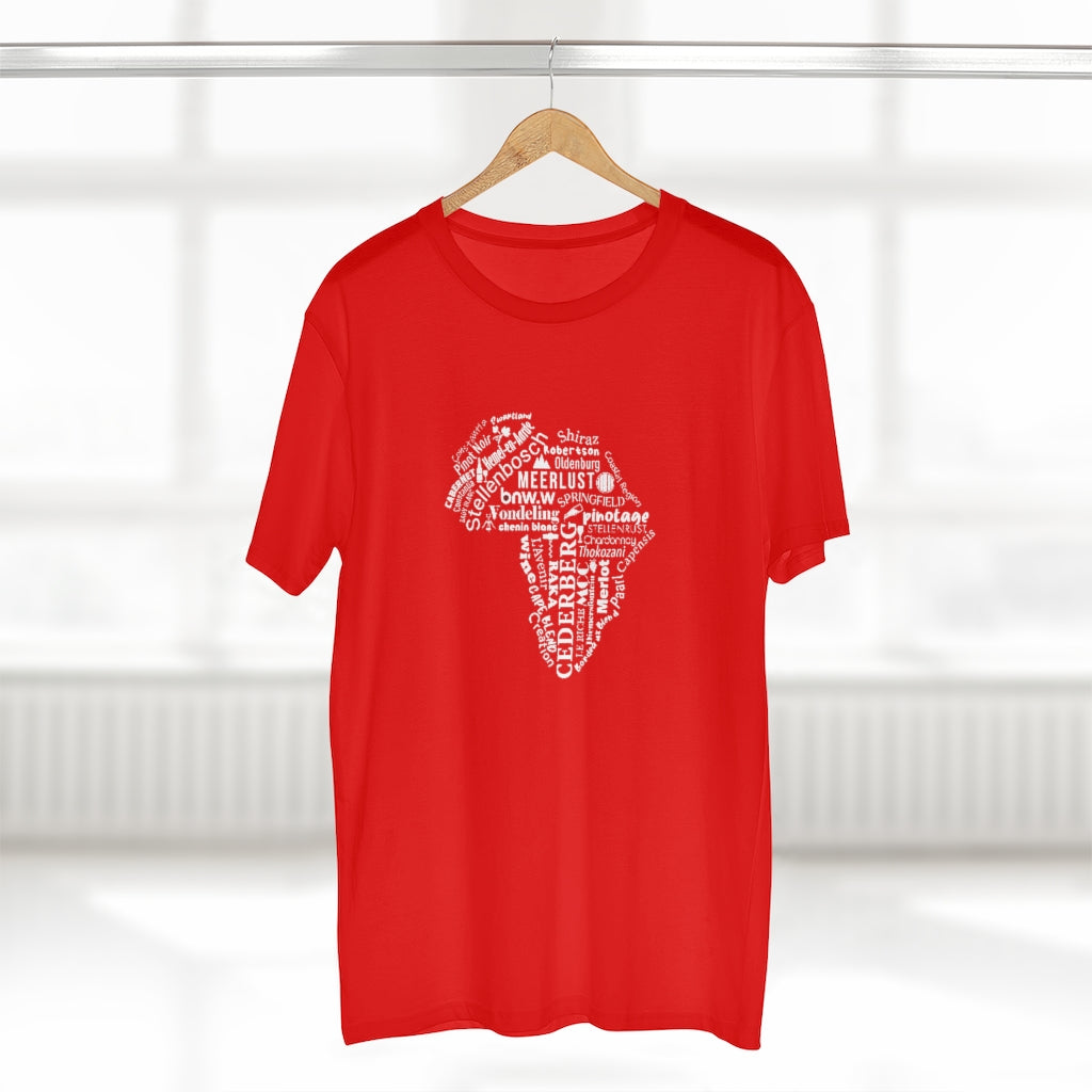 BNW.W Africa Men&#39;s Staple Tee - White Logo BraveNewWorld.Wine