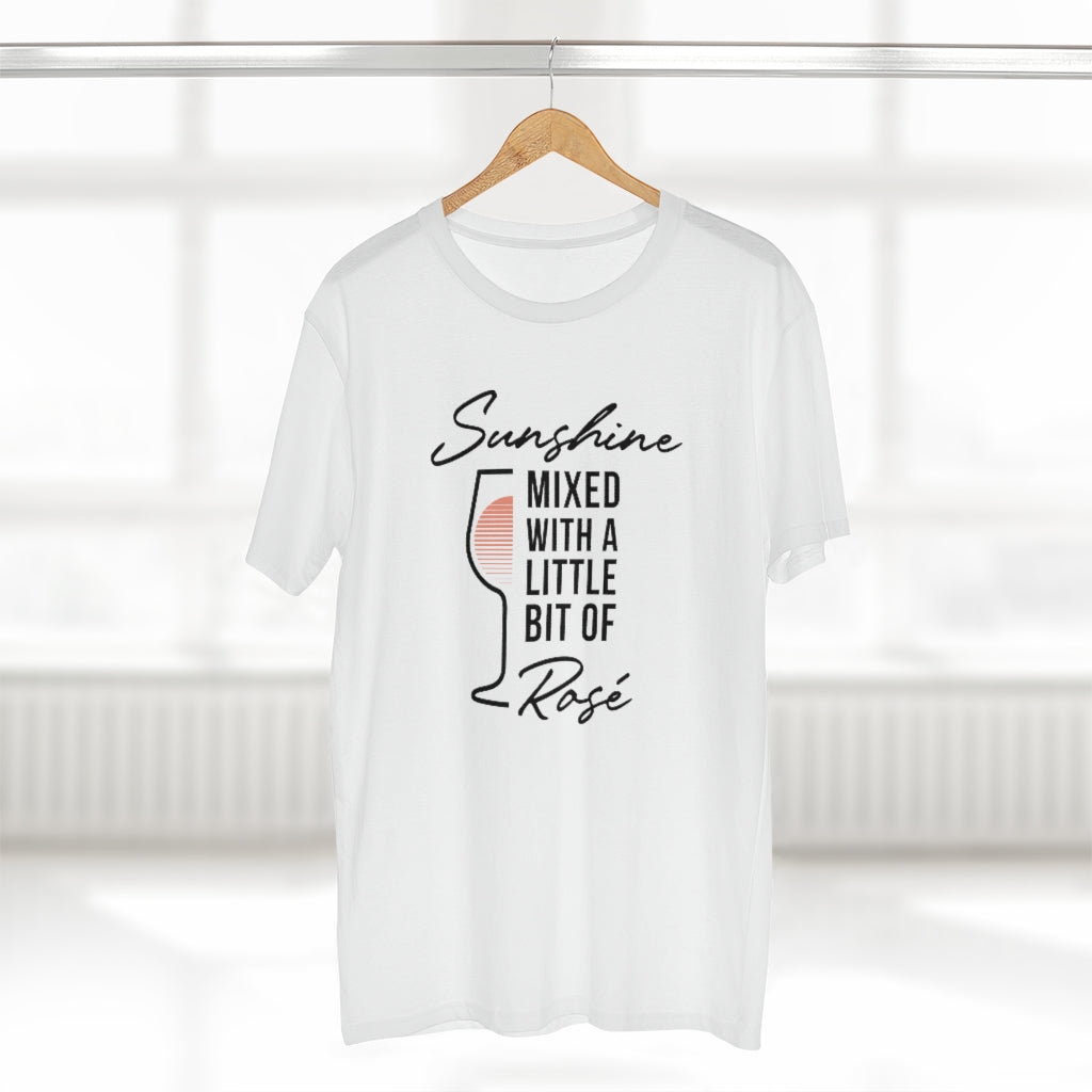 BNW.W Sunshine Rose Men&#39;s Staple Tee - Black Logo BraveNewWorld.Wine