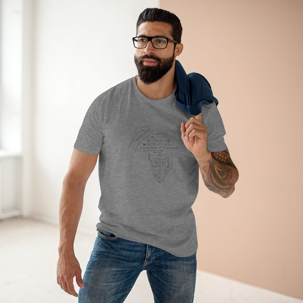 BNW.W Africa Men&#39;s Staple Tee - Black Logo BraveNewWorld.Wine