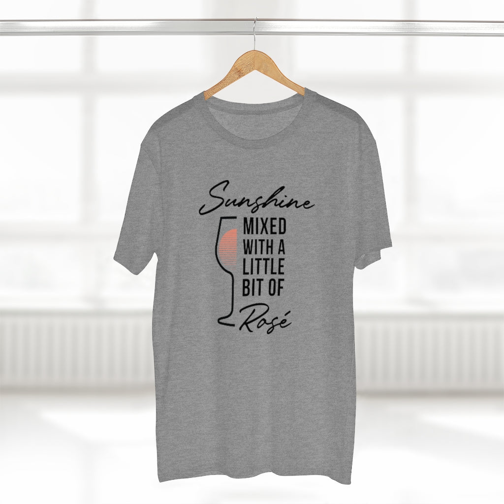 BNW.W Sunshine Rose Men&#39;s Staple Tee - Black Logo BraveNewWorld.Wine