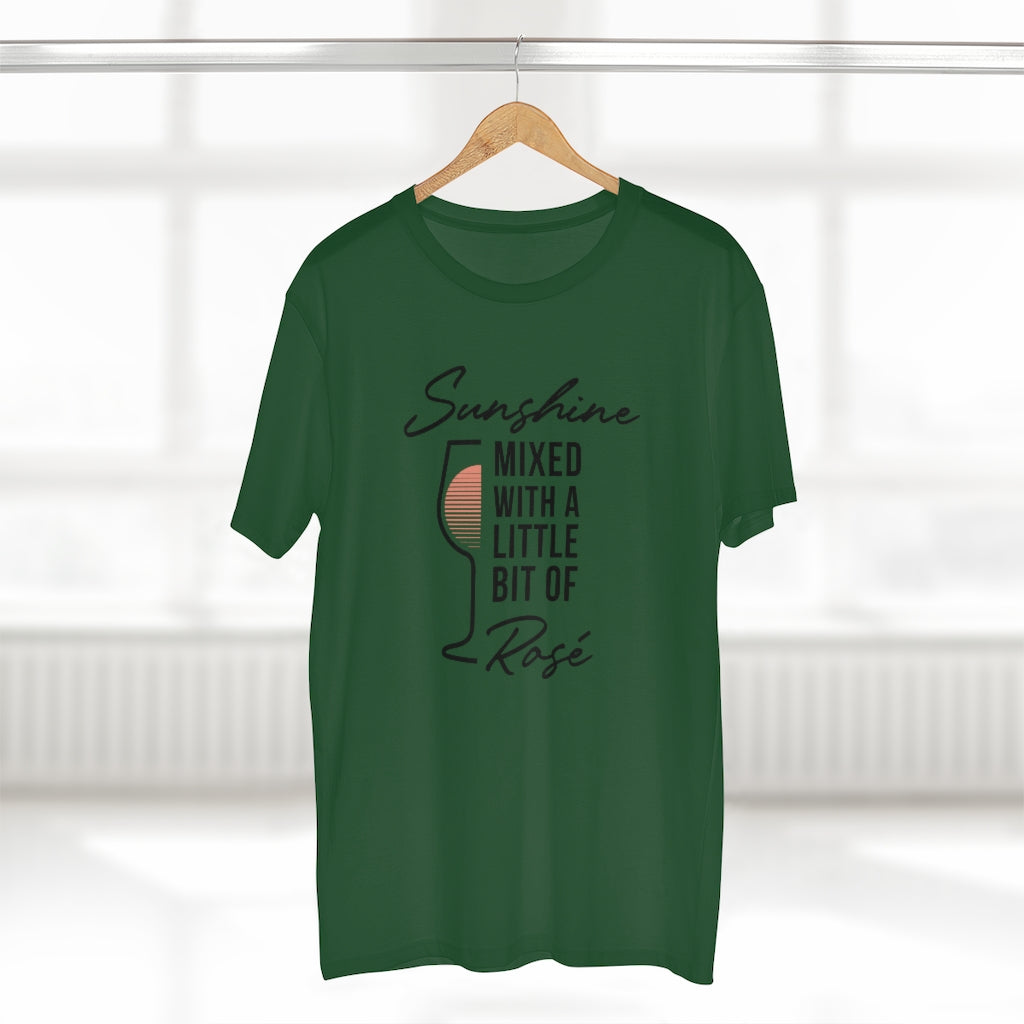 BNW.W Sunshine Rose Men&#39;s Staple Tee - Black Logo BraveNewWorld.Wine