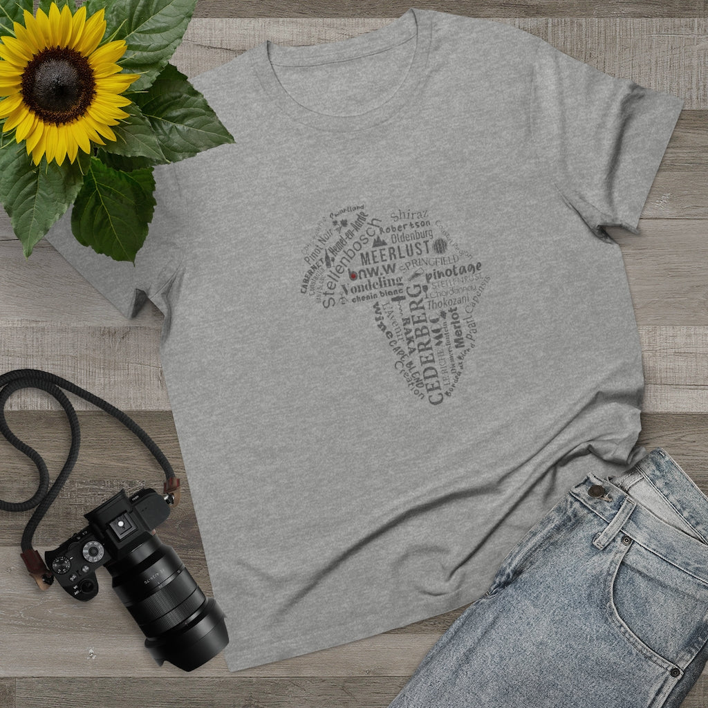 BNW.W Africa Women’s Maple Tee - Black Logo BraveNewWorld.Wine