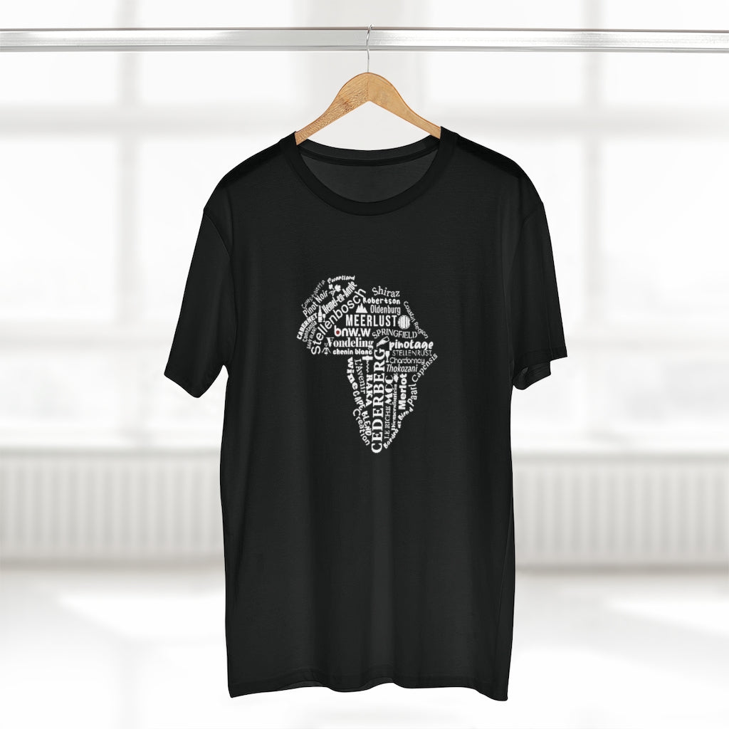 BNW.W Africa Men&#39;s Staple Tee - White Logo BraveNewWorld.Wine