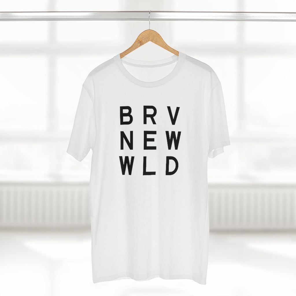 Brave Men&#39;s Staple Tee - Black Logo BraveNewWorld.Wine