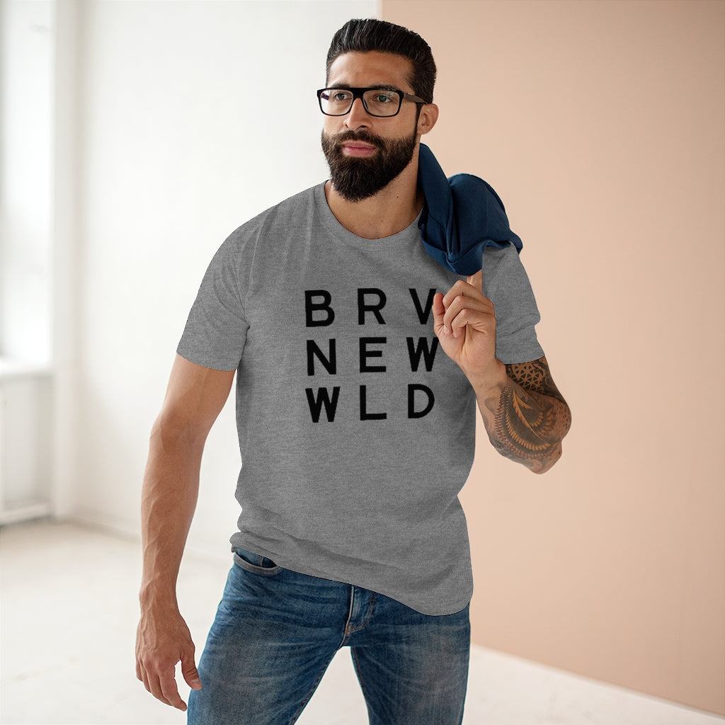 Brave Men&#39;s Staple Tee - Black Logo BraveNewWorld.Wine