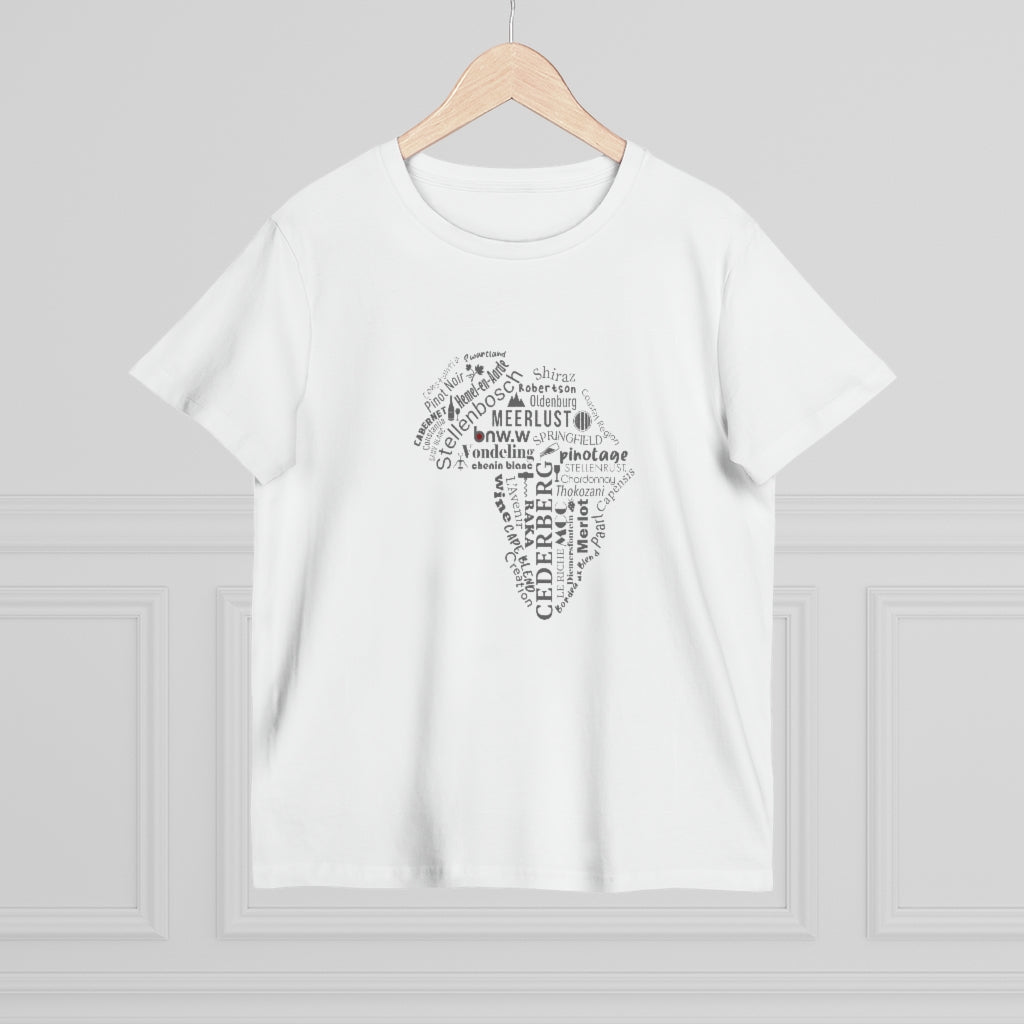 BNW.W Africa Women’s Maple Tee - Black Logo BraveNewWorld.Wine