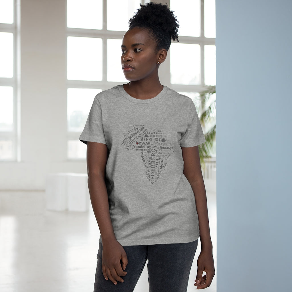 BNW.W Africa Women’s Maple Tee - Black Logo BraveNewWorld.Wine