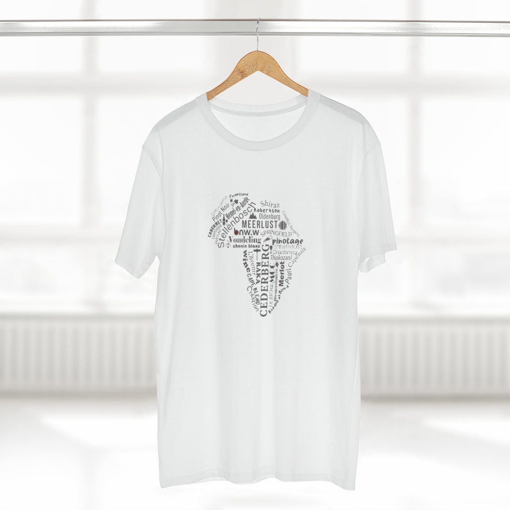 BNW.W Africa Men&#39;s Staple Tee - Black Logo BraveNewWorld.Wine