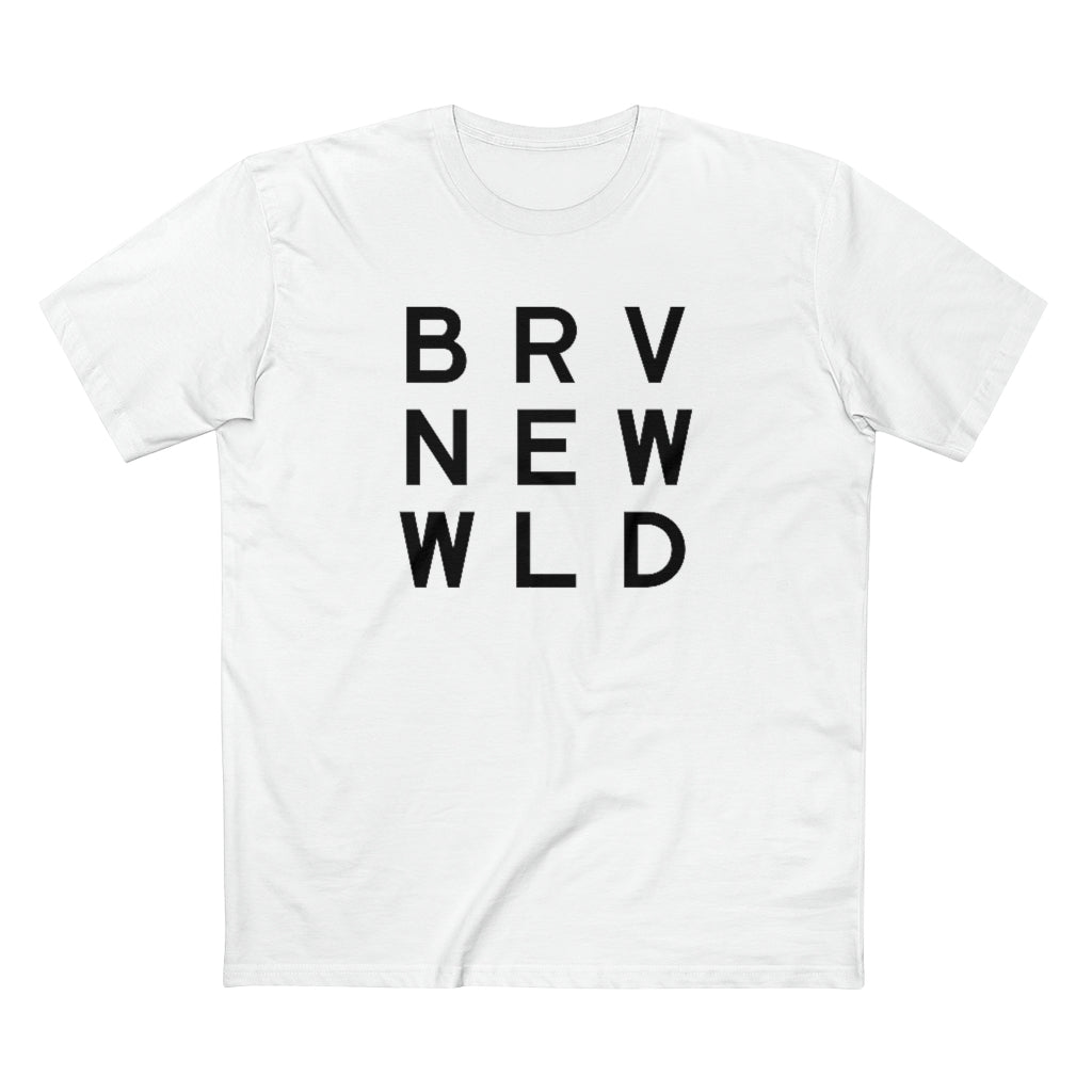 Brave Men&#39;s Staple Tee - Black Logo BraveNewWorld.Wine