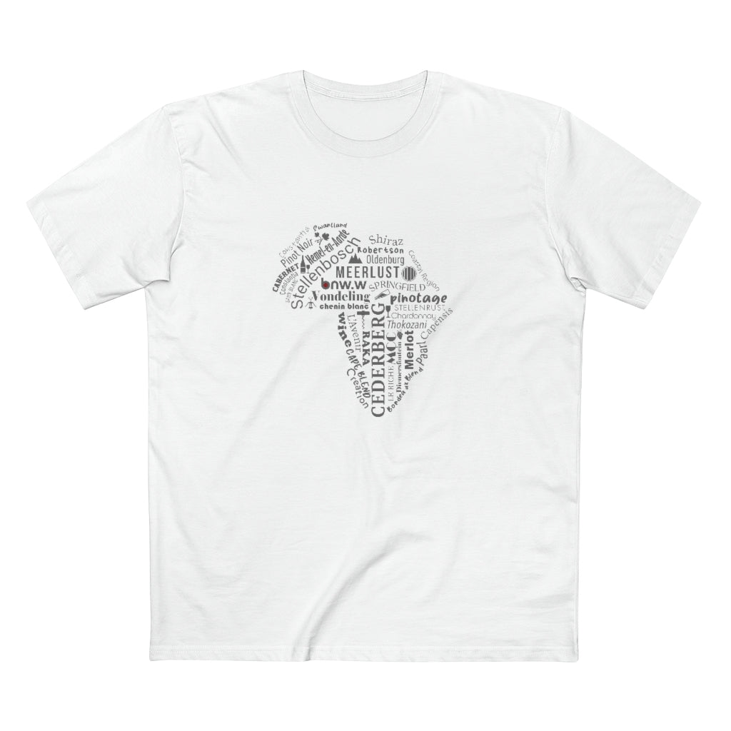 BNW.W Africa Men&#39;s Staple Tee - Black Logo BraveNewWorld.Wine
