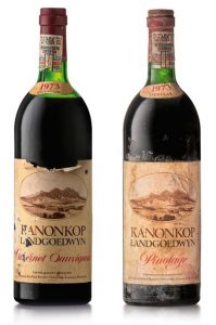 Leaders in South African Wine 1973 Kanonkop Cabernet Sauvignon and Kanonkop Pinotage - 1st bottlings