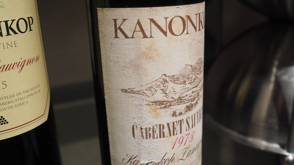 A Reputation of Greatness – Kanonkop Wine Estate 1973 vintage label – Cabernet Sauvignon